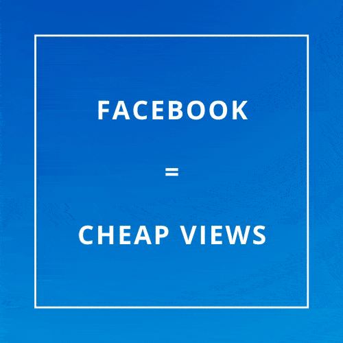 facebook video views are cheap
